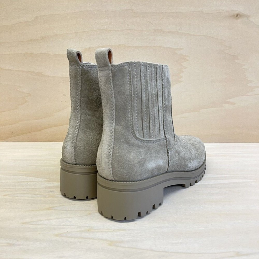 Lucky Brand Womens Suede Hazyl Pull On Ankle Boots Fossilized Size 6.5M NEW - Picture 5 of 7